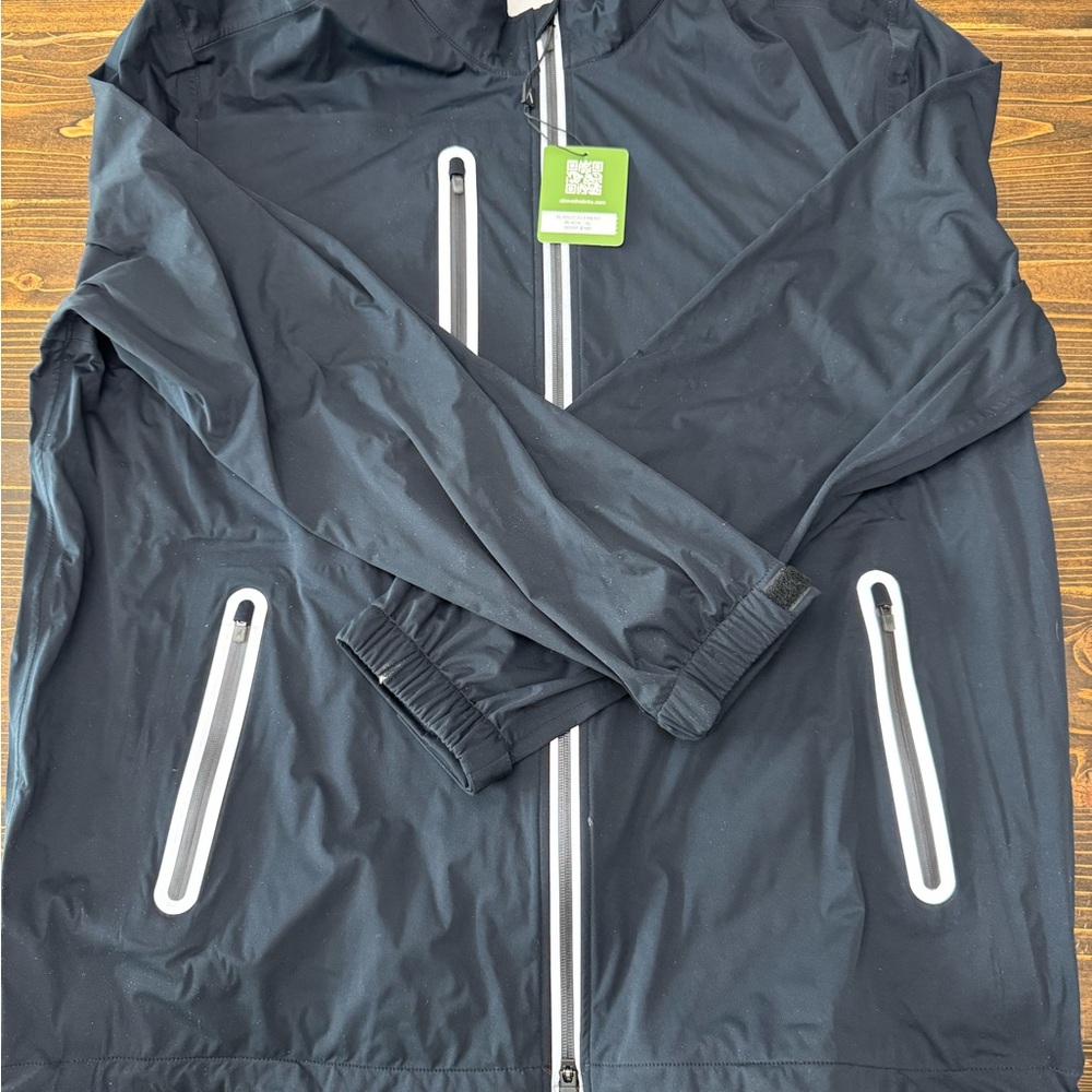 Men's Black Golf Rain Jacket